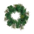 Coroa de Natal Verde Plástico 24 X 11 X 24 cm