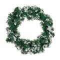 Coroa de Natal Flocos de Neve Branco Verde (45 X 15 X 45 cm)