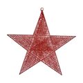 Adorno Natalício Vermelho Estrela Metal (50 X 51,5 X 0,5 cm)