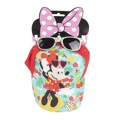 Conjunto Minnie Mouse óculos Escuros Turquesa Boné (2 Pcs)
