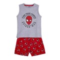 Pijama de Verão Spiderman Cinzento 3 Anos