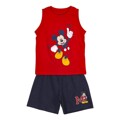 Pijama de Verão Mickey Mouse Vermelho 4 Anos