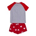 Pijama de Verão Minnie Mouse Vermelho Cinzento 3 Anos