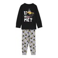 Pijama Infantil Looney Tunes Preto 3 Anos