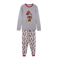 Pijama Minnie Mouse Mulher Cinzento XS