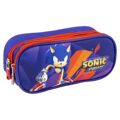 Bolsa Escolar Sonic Roxo 22,5 X 8 X 10 cm