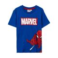 Camisola de Manga Curta Infantil Spiderman Infantil Azul 5 Anos
