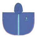 Poncho Impermeável com Capuz Stitch Azul 3-4 Anos