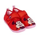 Chinelos de Casa Minnie Mouse Velcro Vermelho 32-33