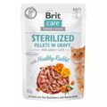 Comida para Gato Brit Care Sterilized Fillets In Gravy Rabbit Coelho 85 G