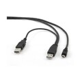 Cabo Duplo USB para Mini USB Gembird CCP-USB22-AM5P-3 Preto