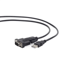 Adaptador USB para RS232 Gembird UAS-DB9M-02 (1,5 m) Preto