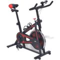  Bicicleta de Spinning com Sensores de Pulso Preto e Vermelho