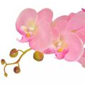  Planta Orquídea  Artificial com Vaso 75 cm Rosa