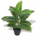  Planta Taro Artificial com Vaso 45 cm Verde