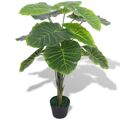  Planta Taro Artificial com Vaso 70 cm Verde
