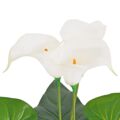  Planta Jarro Artificial com Vaso 45 cm Branco