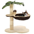 Árvore para Gatos com Aranhador Sisal 50 cm Bege/castanho