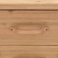  Mesas de Cabeceira em Madeira de Abeto Maciça 50x35x57 cm