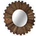 Espelho de Parede em Madeira Recuperada Maciça 50 cm