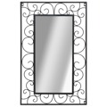 Espelho de Parede Retangular 50x80 cm Preto