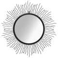 Espelho de Parede Raios de Sol 80 cm Preto
