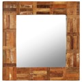  Espelho de Parede em Madeira Recuperada Maciça 60x60 cm