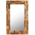  Espelho de Parede em Madeira Recuperada Maciça 60x90 cm