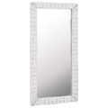  Espelho em Vime Branco 50x100 cm