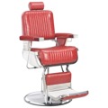 Cadeira de Barbeiro 68x69x116 cm Couro Artificial Vermelho