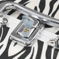 Caixa de Maquilhagem 22x30x21 cm Alumínio Riscas de Zebra