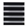 Estores de Correr 100 X 175 cm Linhas de Zebra-preto