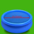 Película para Piscina Pe Solar Flutuante Redondo 381 cm Azul