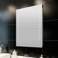  Espelho Casa Banho com Luzes LED Instalação Parede 100 X 60 cm