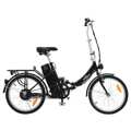 Bicicleta Elétrica Dobrável Bateria Iões Lítio Liga de Alumínio