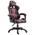 Cadeira de Gaming Pele Sintética Vermelho Tinto