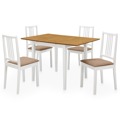 Conjunto de Jantar Mdf Branco 5 pcs