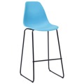 Cadeiras de Bar 2 pcs Plástico Azul