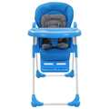 Cadeira de Refeição para Bebé Azul e Cinzento