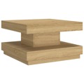 Mesa de Centro 60x60x35 cm Mdf Castanho-claro