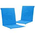 Almofadões para Cadeiras de Jardim 2 pcs 100x50x3 cm Azul