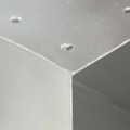 Bases P/ Poste em Forma de X 4 pcs 101x101 mm Metal Galvanizado