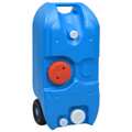 Tanque de água com Rodas para Campismo 40 L Azul