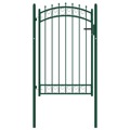 Portão para Cerca com Espetos 100x150 cm Aço Verde