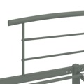 Estrutura de Cama 160x200 cm Metal Cinzento
