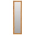 Espelho de Parede com Prateleiras 30x30x120 cm Teca Maciça