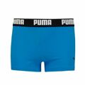 Calções de Banho Boxer para Meninos Puma Swim Logo Azul 9-10 Anos