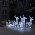 Decoração de Natal Renas/trenó 400 Luzes LED Acrílico