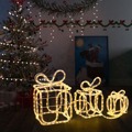 Caixas Presente de Natal com 180 Luzes LED Interior/exterior