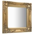 Espelho de Parede Estilo Barroco 40x40 cm Dourado